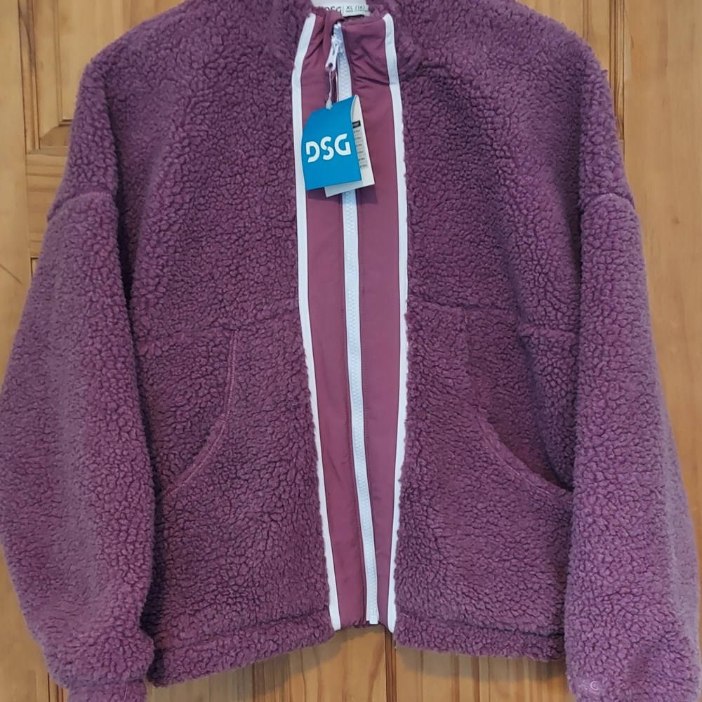 DSG Girls Rosie Coffee Cozy Fleece Girls Size XL or 14-16 NWT Preppy Streetwear